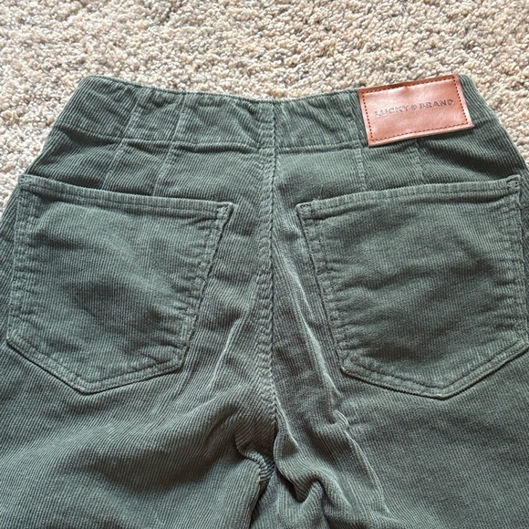 Lucky Brand Women's Dark Green Flare Pants - Picture 4 of 5